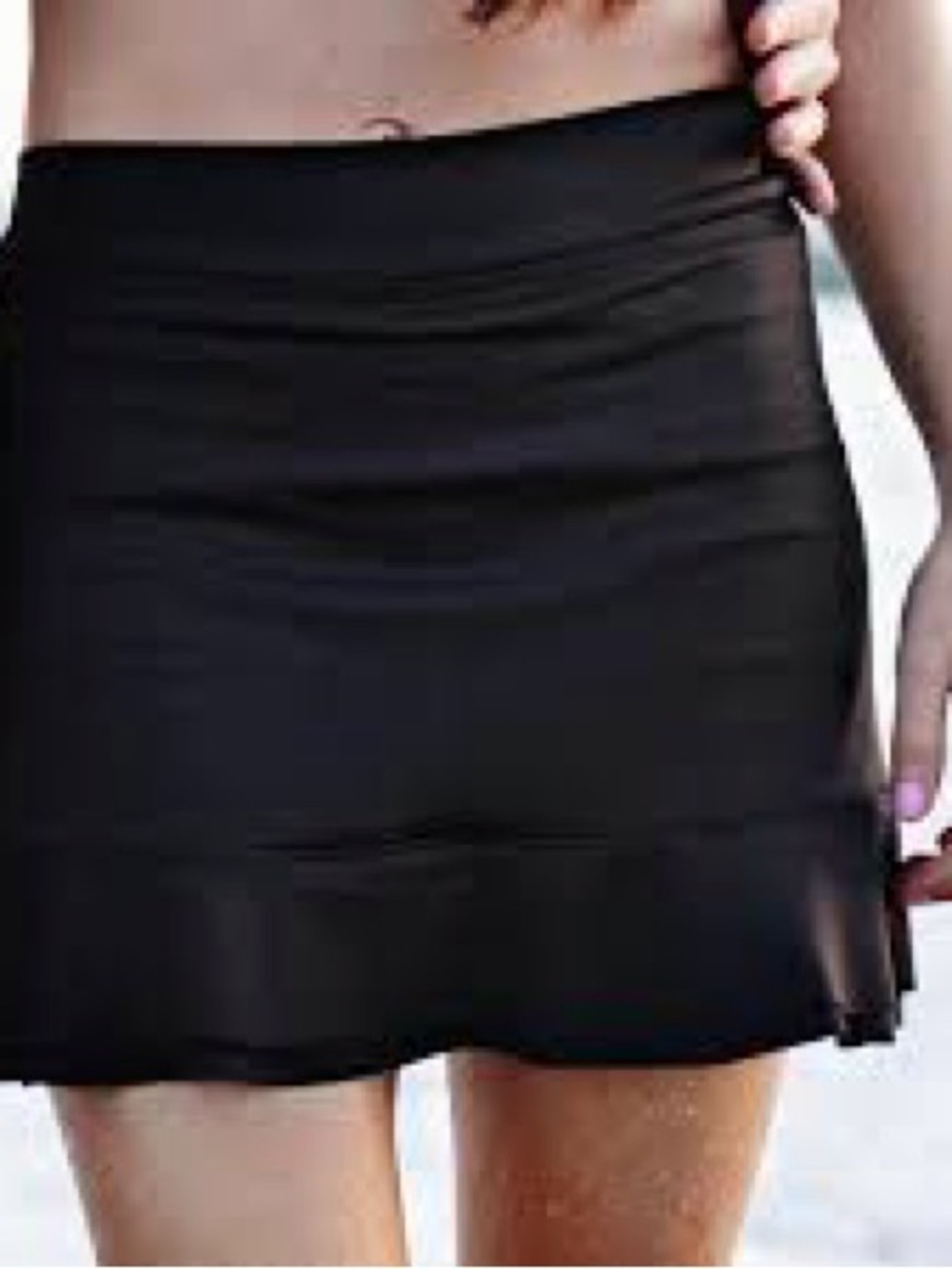 NWT Albion BLACK HIGH-WAISTED SWIM SKIRT - Picture 4 of 8